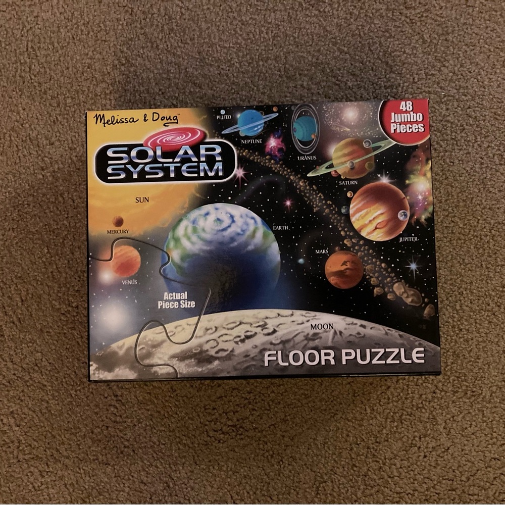 Melissa & Doug Solar System Floor Puzzle. 2 ft x 3 ft. Like new in box. 🌎🪐